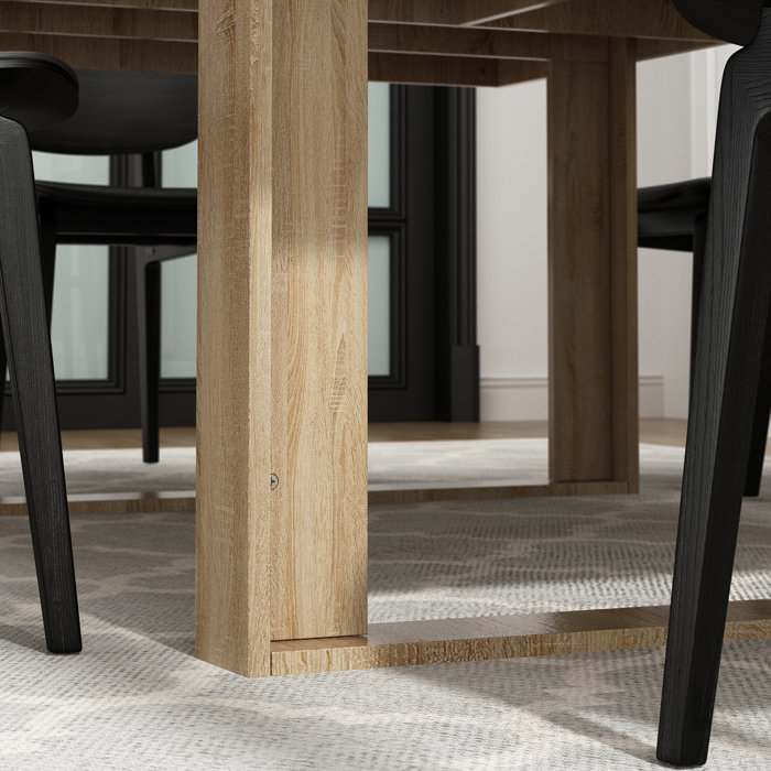 Latitude Run® Rectangular Wood Grain Dining Table & Reviews Wayfair